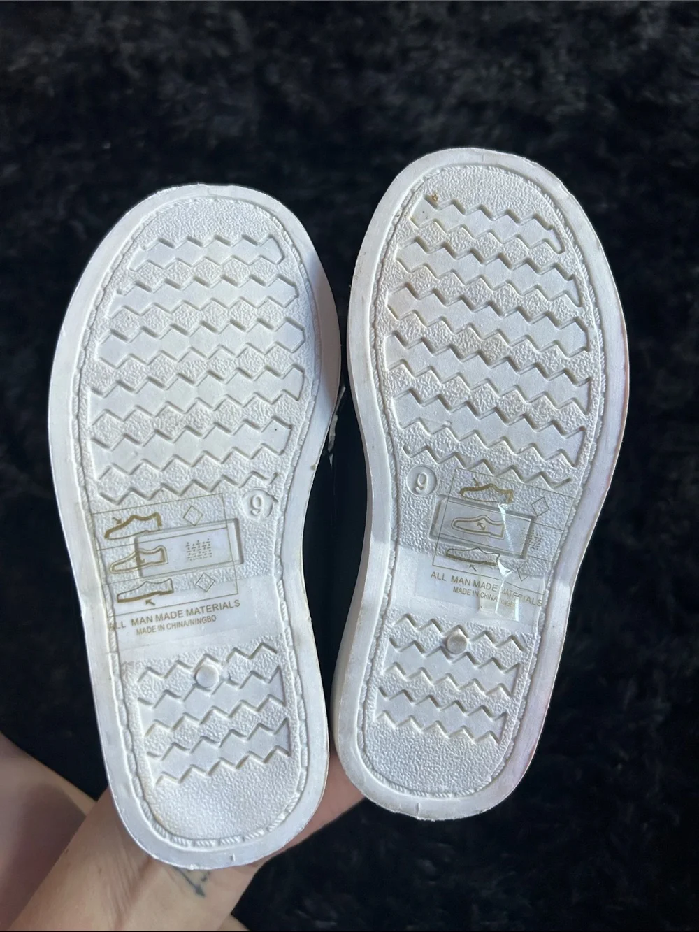Cherokee Gray and White Hook-and-Loop Kids Dress Shoes